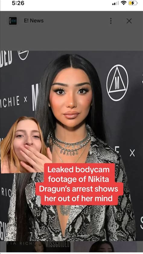 nikita dragun leak|Bodycam footage of Nikita Draguns arrest....holy shit